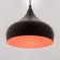 Suspension Bayerlux "Dome Duo" E27 Black-Red 24x24x18-118cm