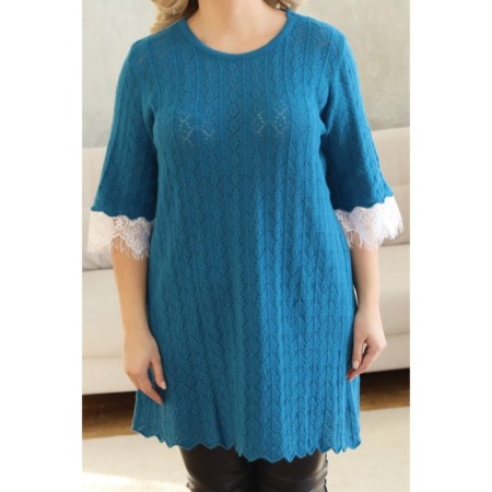 Women's dress, size 52, blue color-11