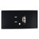 A4, 75 mm, Lamark, PVC, double-sided coating, metal edging, pocket for a spine, collected, black/black