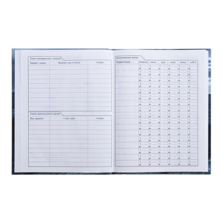 Universal diary for grades 1-11 "Roads", solid cover, glossy lamination, 40 sheets-5