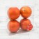Set of balls plastic D-8 cm, 4 pcs "gloss" orange