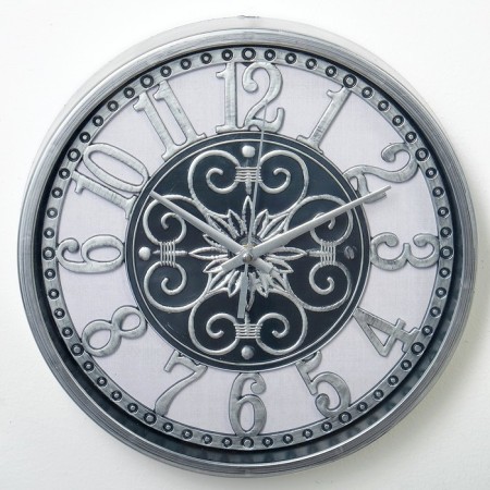 Wall clock, series: interior, "tasco", discrete move, d-25 cm