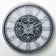 Wall clock, series: interior, "tasco", discrete move, d-25 cm