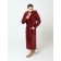 Male robe with a hood, size 48, burgundy color