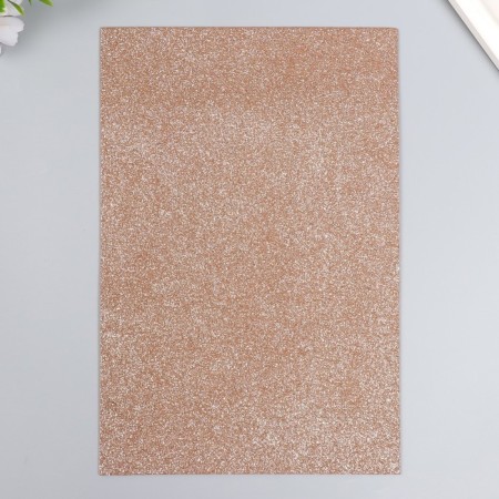 Foamiran glitter 2 mm 20x30 cm, bronze-2