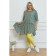 Women's tunic, size 64, green color