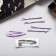 Invisible hair "Marlene" (set 10 pcs) 5 cm, lilac