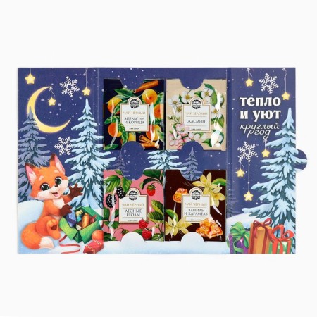 Tea in the bags of "magic moments" in the postcard, 4 pcs. X 1.8 g.-2