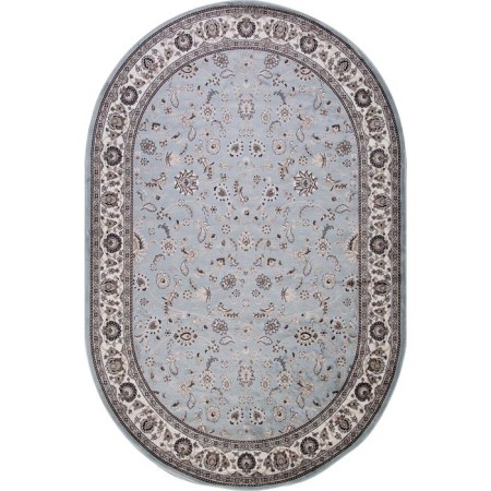 Oval Merinos Valencia Deluxe carpet, size 150x230 cm, color L.Blue-brown