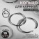 Ring for the cornice, connective, d = 32/38 mm, 10 pcs, silver color