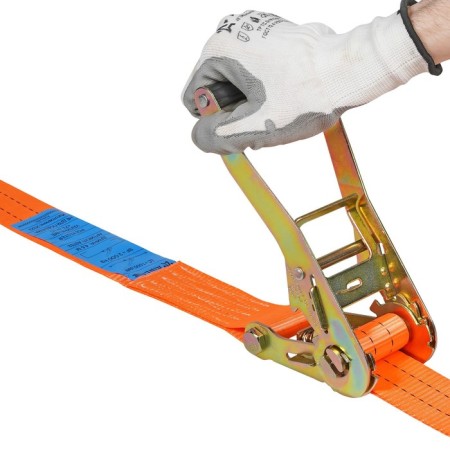 Airline cargo fastening belt, with a ratchet, ring 2 tons, 4.5 m-5