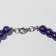 Beads "Classic" mood, ball No. 8, color bright purple, l = 40 cm