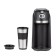 Coffee machine KitFort KT-796, drop, 800 watts, 0.42 l, black-silver