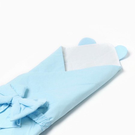 Set for a newborn (blanket, bow), blue color, height 56-62-1