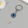 Keychain from the evil eye Metal "Key Nazar" 2.7x7 cm