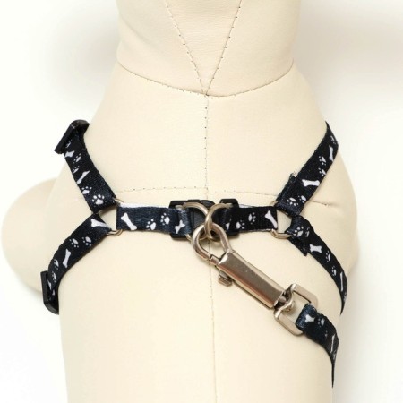 Set "Classic", leash 120 x 1 cm, fire 28-47 cm, black-3