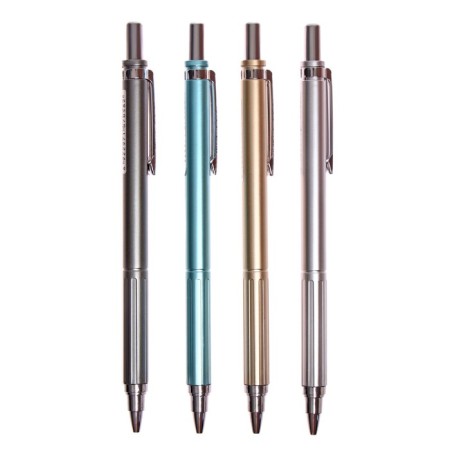 Mechanical pencil, 0.5mm, metallic housing, mix-3