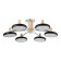 Julia chandelier 6xLED 144W 3000-6000K black-chromium 80x80x22 cm
