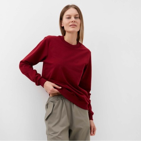 Female sweatshirt, burgundy color, size 46-4