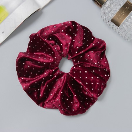 Hair gum "Orbit" style shine, 15 cm, red-1
