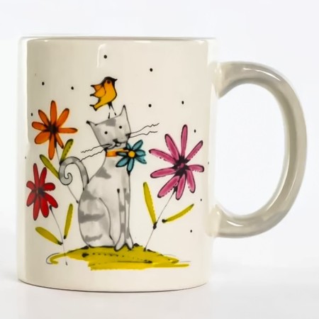 Elrington Mug "Gray Cat", 350 ml