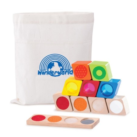 Wooden toy Rainbow blocks "Miracles", with a sound effect-6