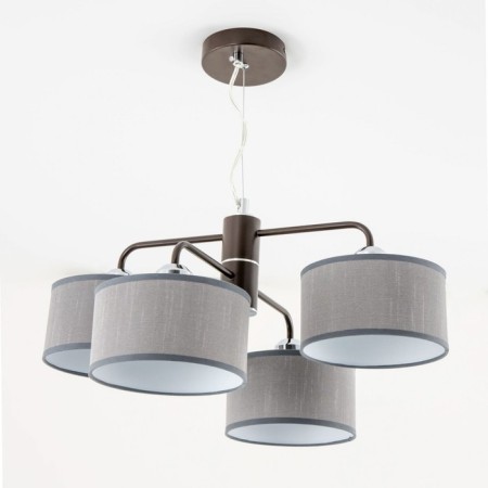 Suspended chandelier Citilux "Form" CL428241, 44x44x32 cm, 4x60W, E27, brown color-2