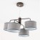 Suspended chandelier Citilux "Form" CL428241, 44x44x32 cm, 4x60W, E27, brown color