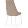 Chair on a metal frame Lord metal/velor, white/beige 45x50x95 cm
