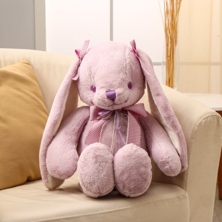 Soft toy "Bunny", with bows, 60 cm, color mix-4