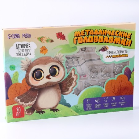 Metal puzzle 30 pcs "owl"-6