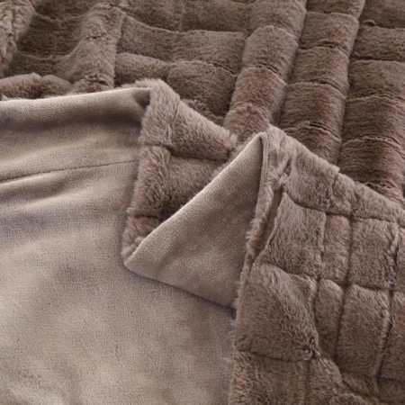 Madeline bedspread, size 220x240 cm, coffee color-6