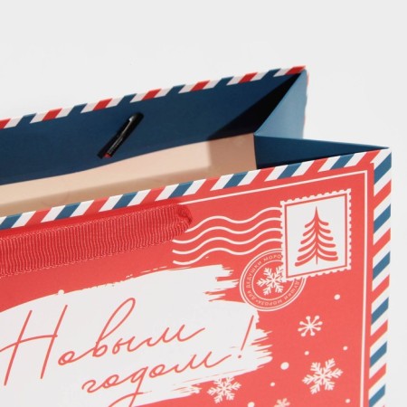 Laminated horizontal package "From Santa Claus", MS 18 x 23 x 10 cm, New Year-4