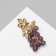 Brooch "Grapes" Brush, Pudylet-green color in gold