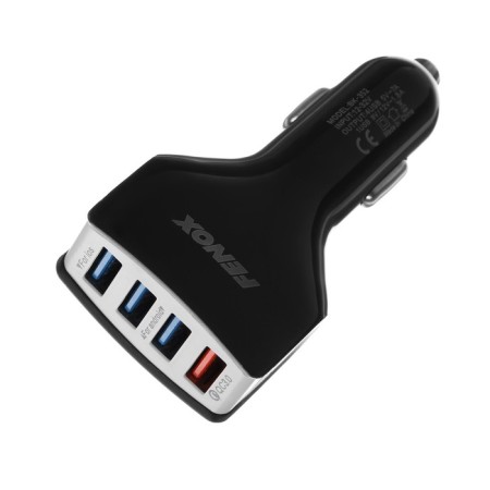 Automobile charger Fenox 12-23 V, 4 USB x 5.5 A, FAE200102-1