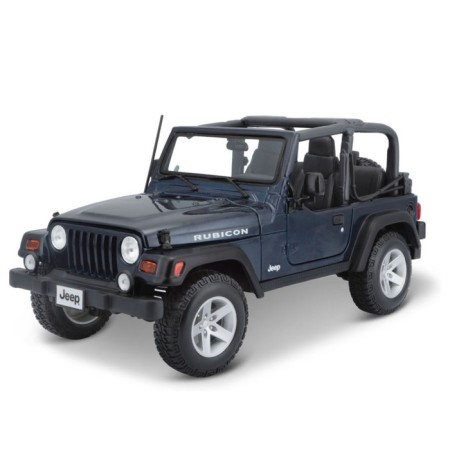 MASTO DIE-CAST Jeep Wrangler Rubicon, opening doors, 1:18, dark blue color