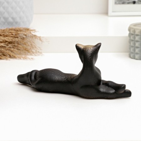 The figure "cat lies" black, 8x20cm-2