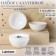 Set of salad bowls Luminarc diwali shells, 1 l, d = 18 cm, glass ceramic, 6 pcs, white color