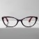 Ready glasses GA0045 (Color: C4 Red Print; Diopter: -3.5; Toning: No)