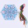 New Year's toy. Lacing "New Year! Snowflake"