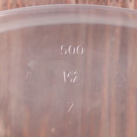 Container plastic disposable "JPPLAST", 500 ml, 13.8 × 10.2 × 5.9 cm, medium, transparent color-2