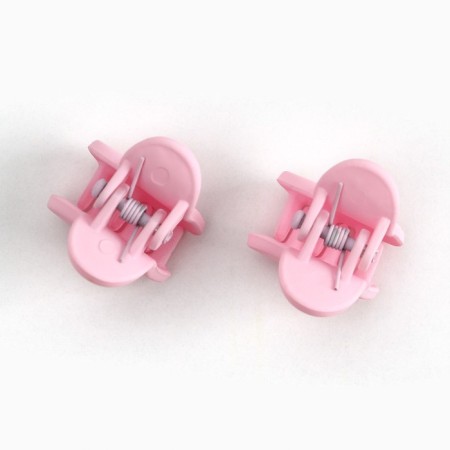 Hairpins, elastic bands, hair crab "tender", pale pink tones-9