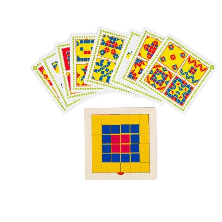 Developing game made of wood "quadromino"-2