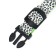 Collar with backlight leopard 3 glow modes, size L, Osh 48-60 x 2.5 cm green