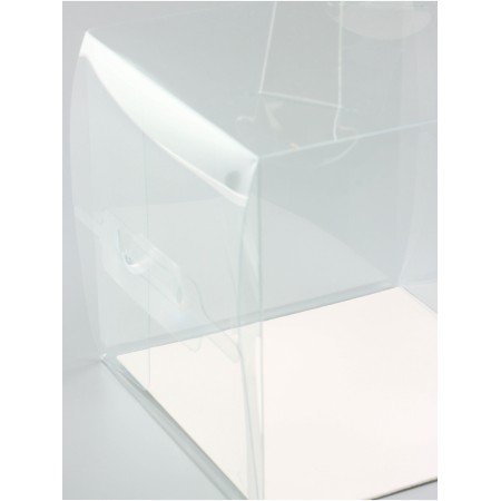 PVC box for desserts 13 x 13 x 13 cm-1