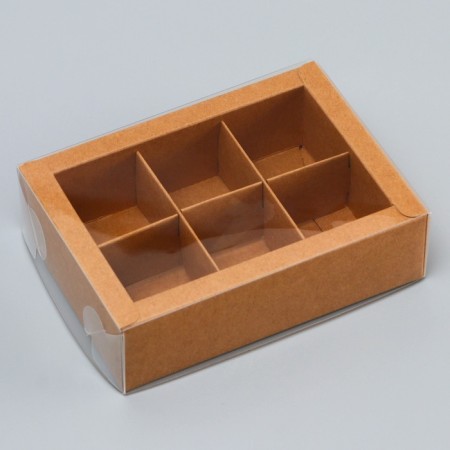 Box for 6 sweets, 13.7 x 9.85 x 3.85 cm. Confectionery packaging-1