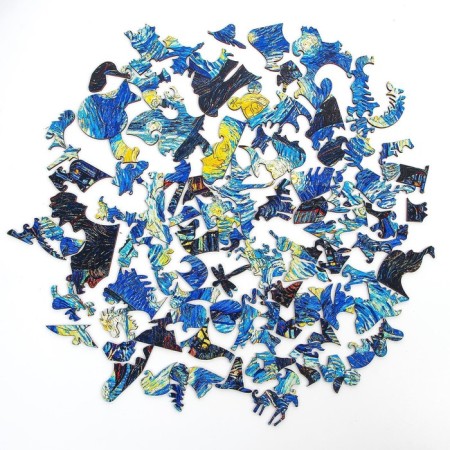 The puzzle is figured. Vincent Van Gogh "Star Night"-4