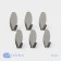 Self -adhesive hooks Savanna "Oval", 6 pcs, metal