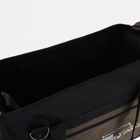 Road bag on lightning, 3 outer pockets, long belt, black color/hack-2