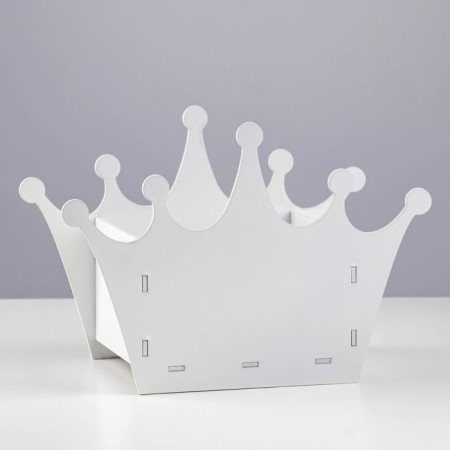 Kashpo wooden "Crown" 16.4x23.4x13 cm-1